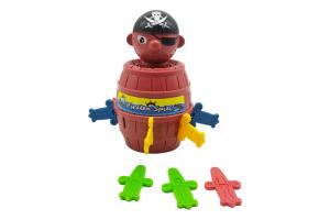 Jogo Pula Pirata Barril Pirata mini Brinquedo - Ark Toys